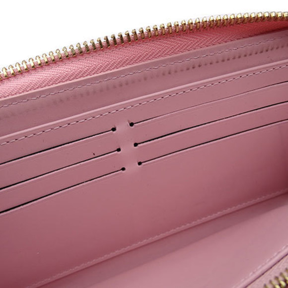 Louis Vuitton LOUIS VUITTON Wallet Women's Long Vernis Zippy Light Pink Neon ... - Picture 9 of 13